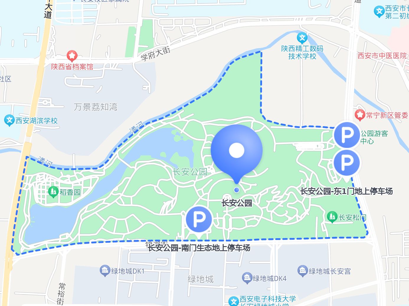 长安公园地图图片