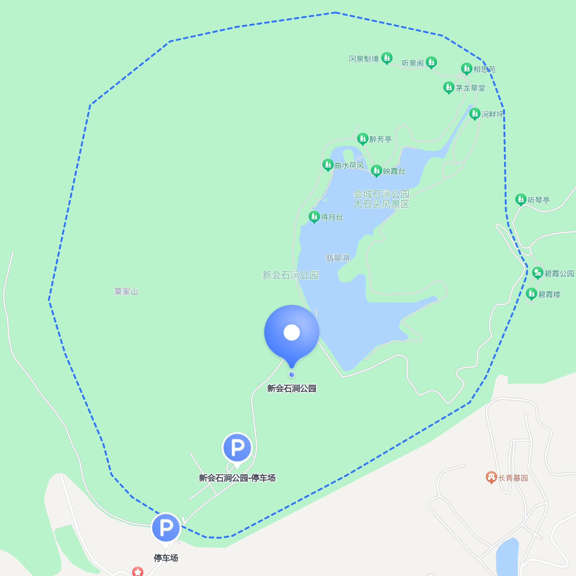 怎么去 新会石涧公园 ?