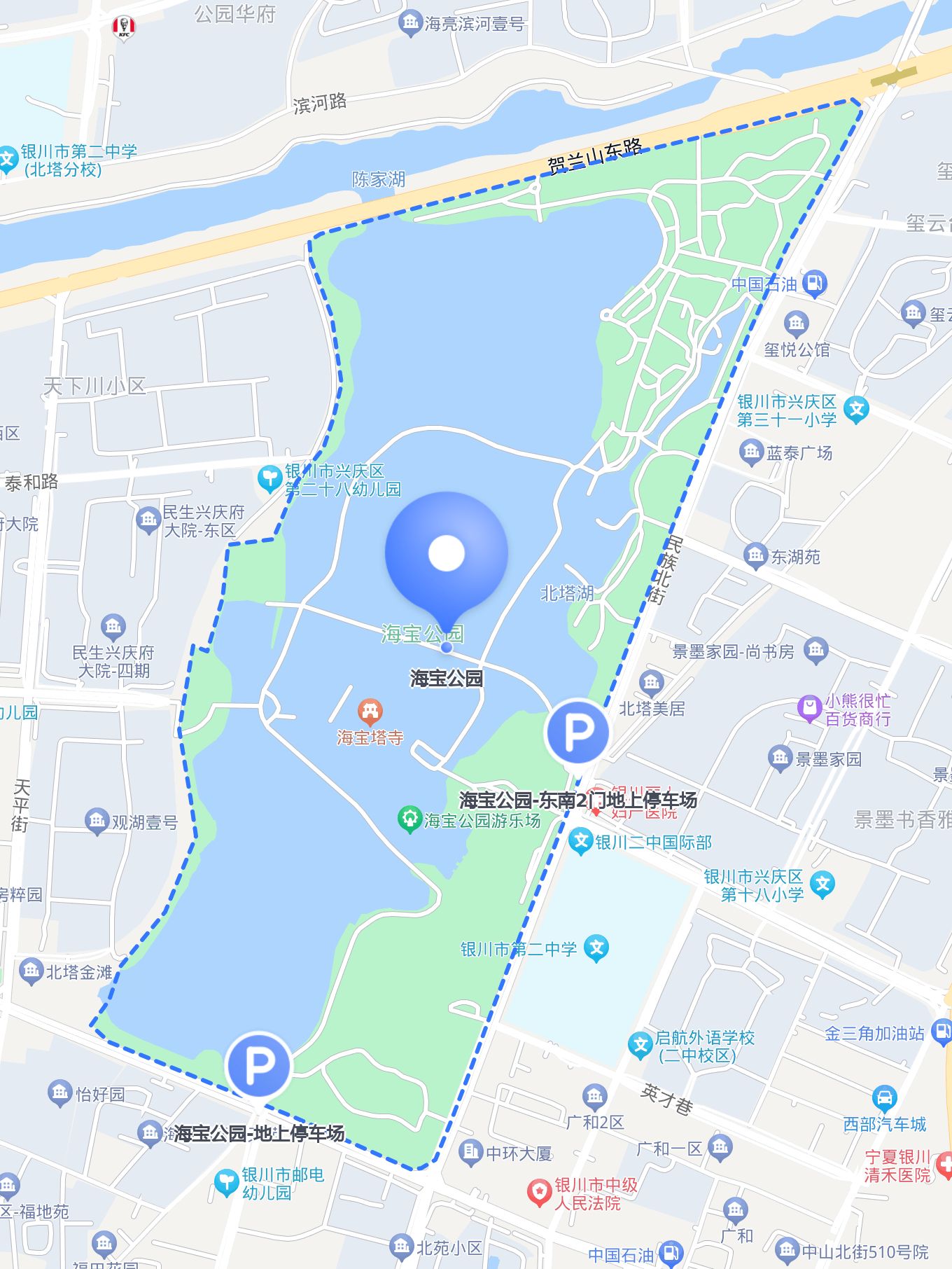 海陵公园分布图图片