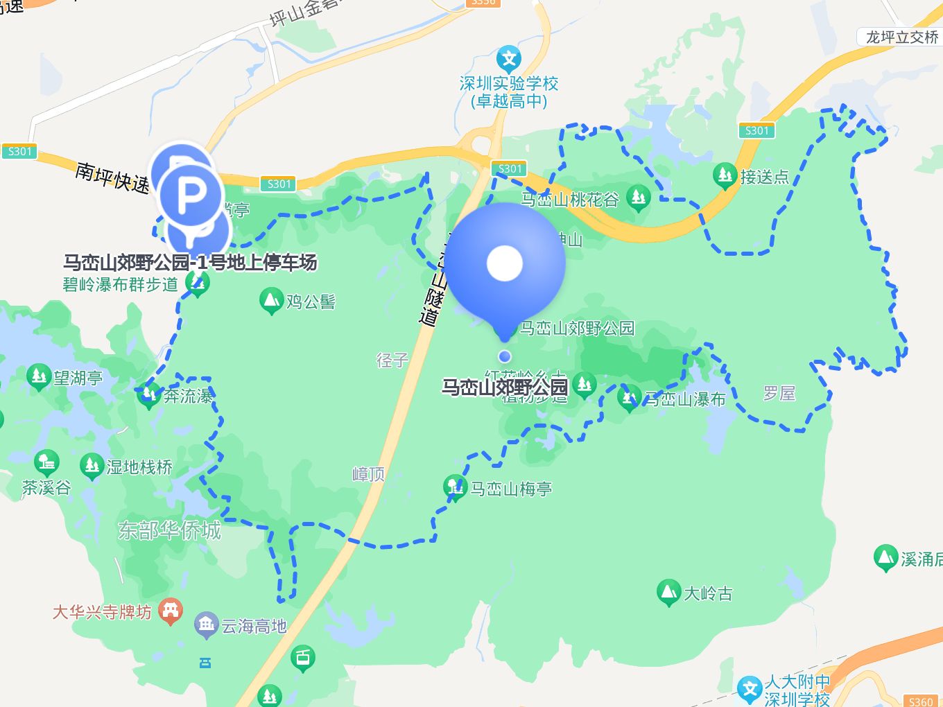 柳州马鹿山公园平面图图片