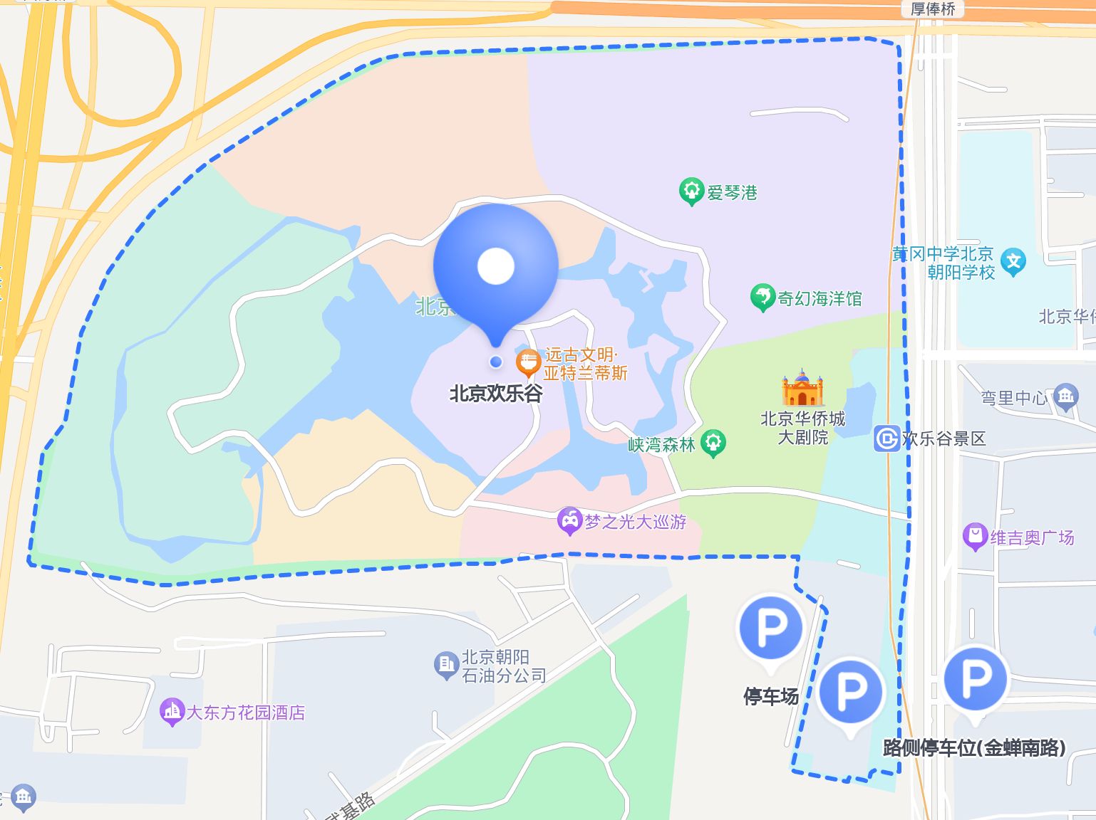 北京欢乐谷地铁图片