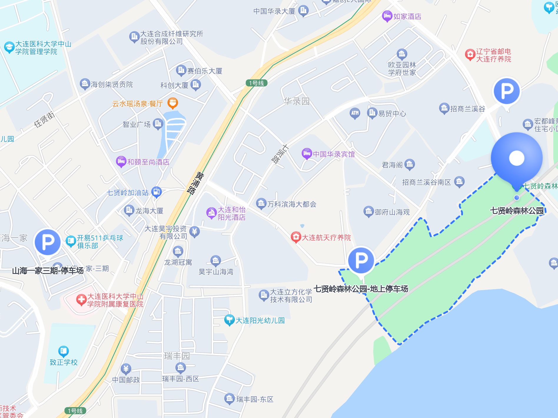 七贤岭森林公园路线图片