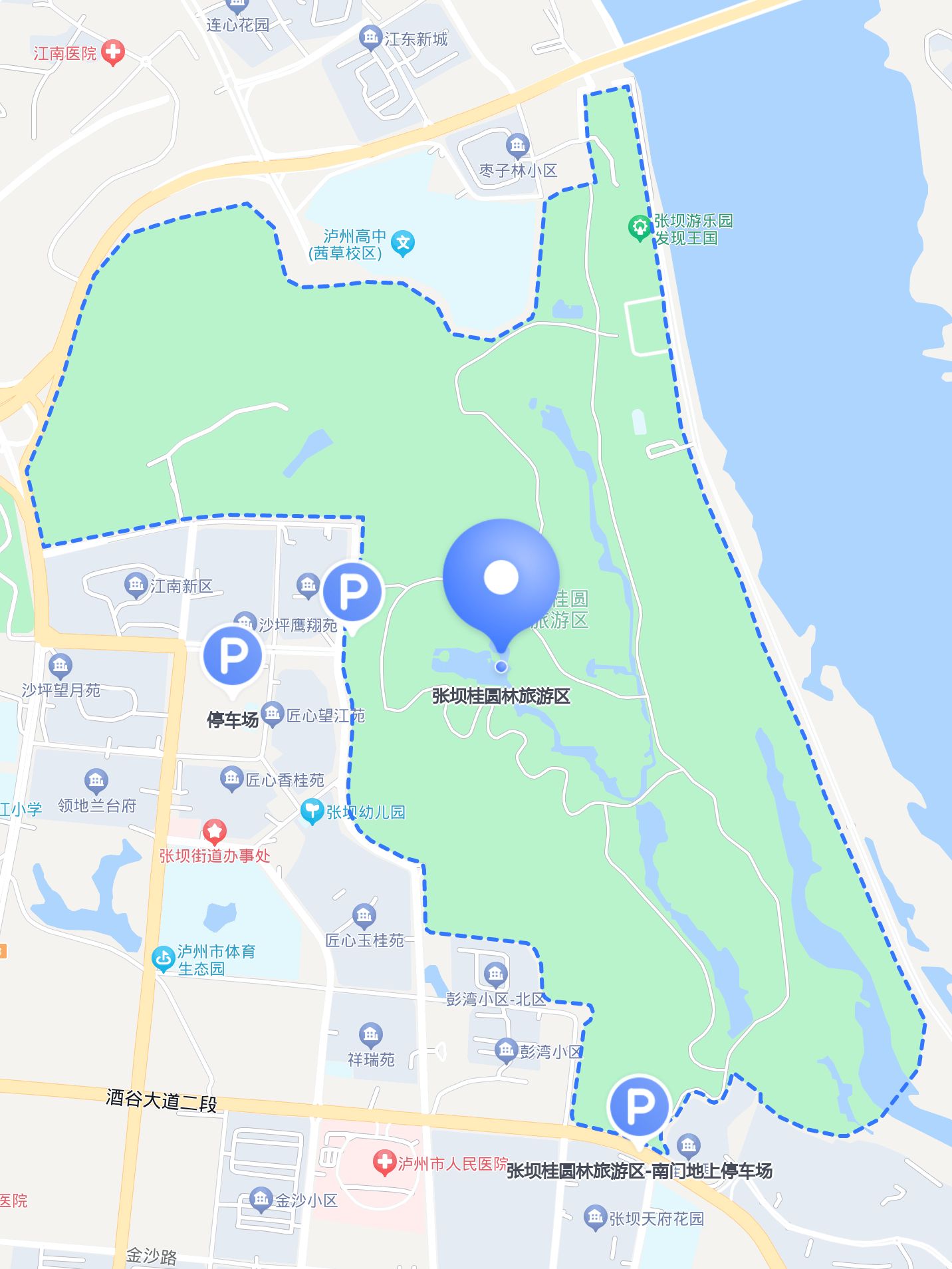 张坝桂圆林旅游区 ,风景秀丽,是市民休闲放松的好去处95.