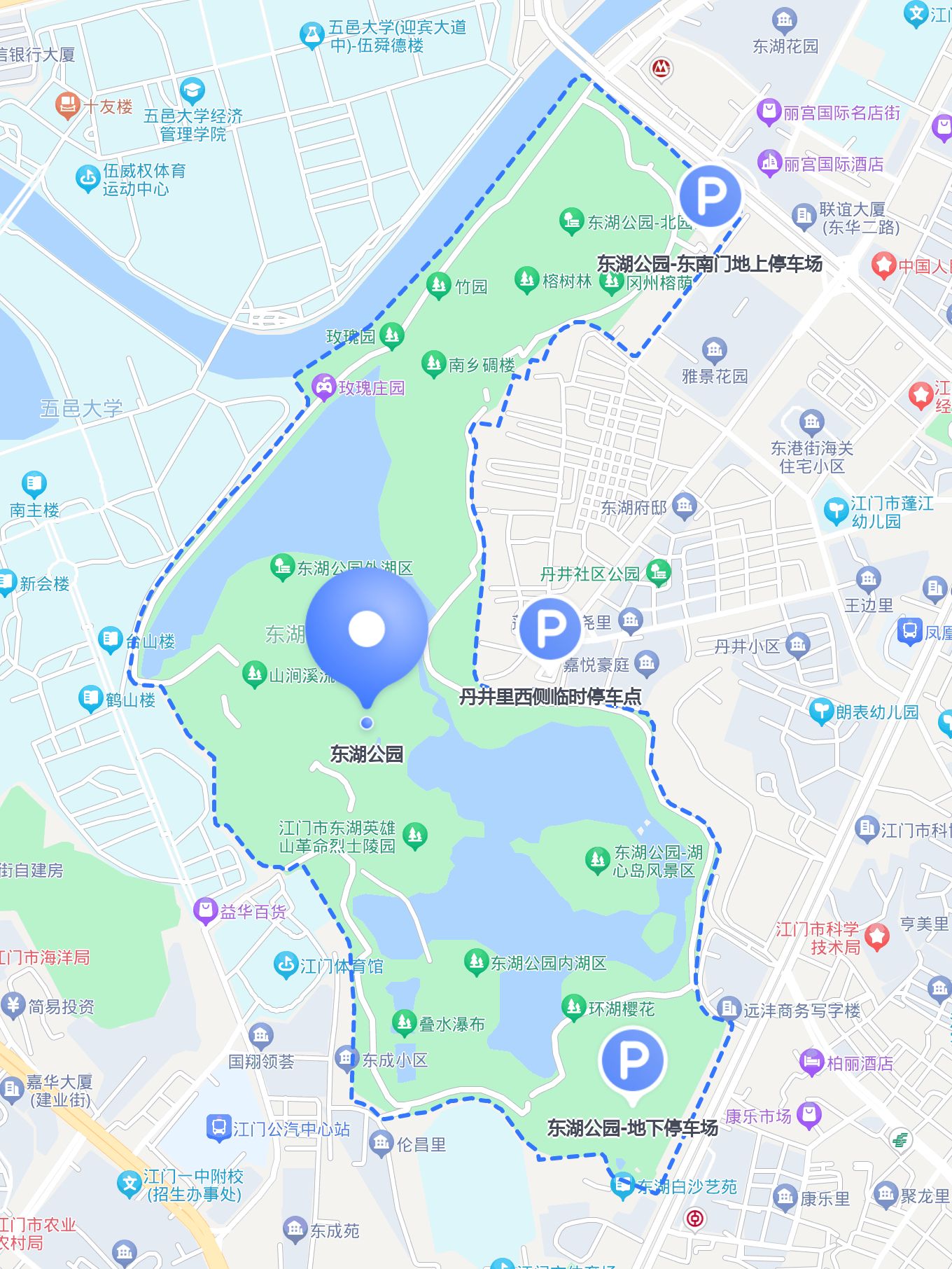 深圳市东湖公园地图图片