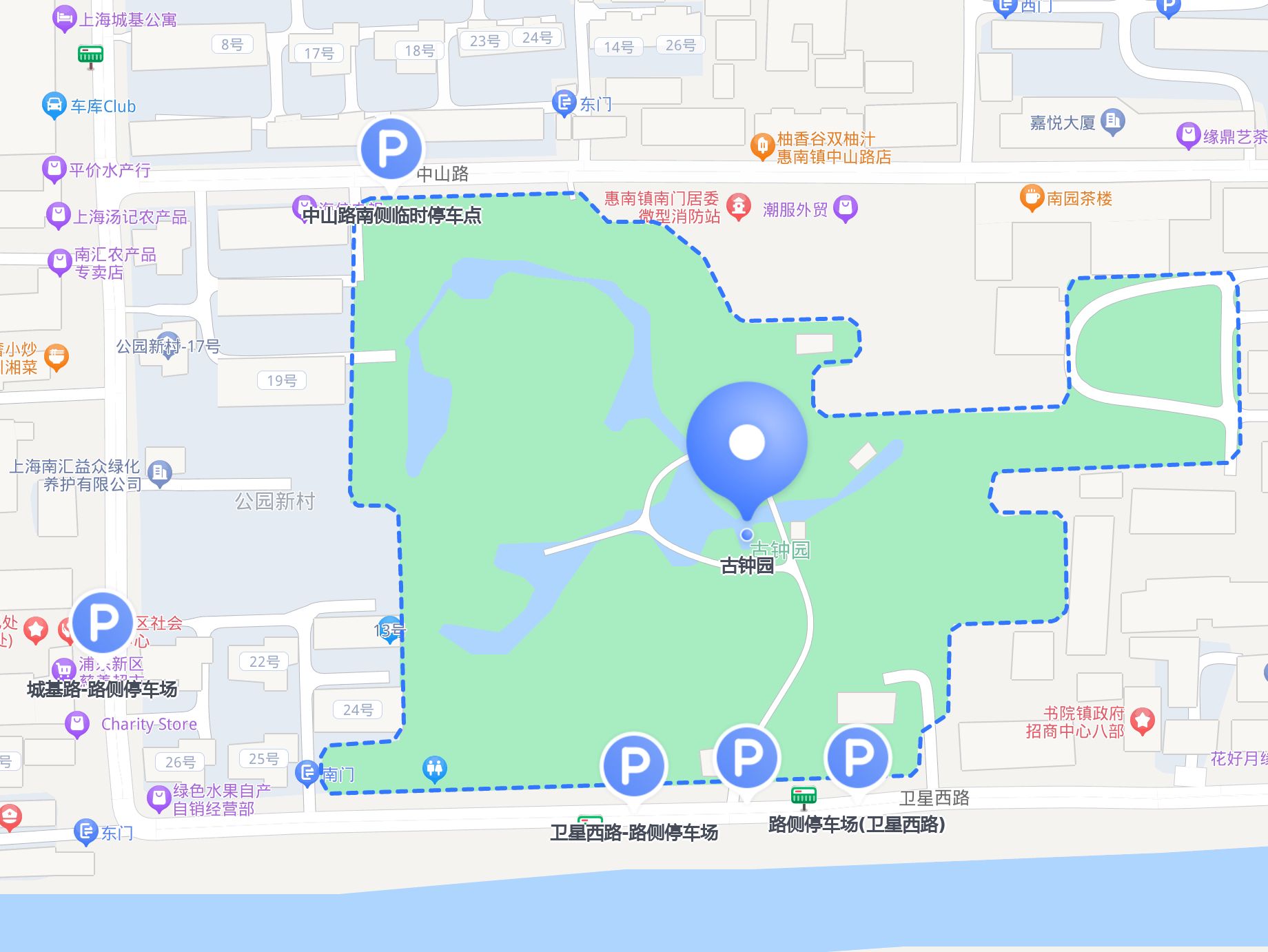 去古钟园游玩,停车问题不再烦恼,这5个停车场推荐给你!