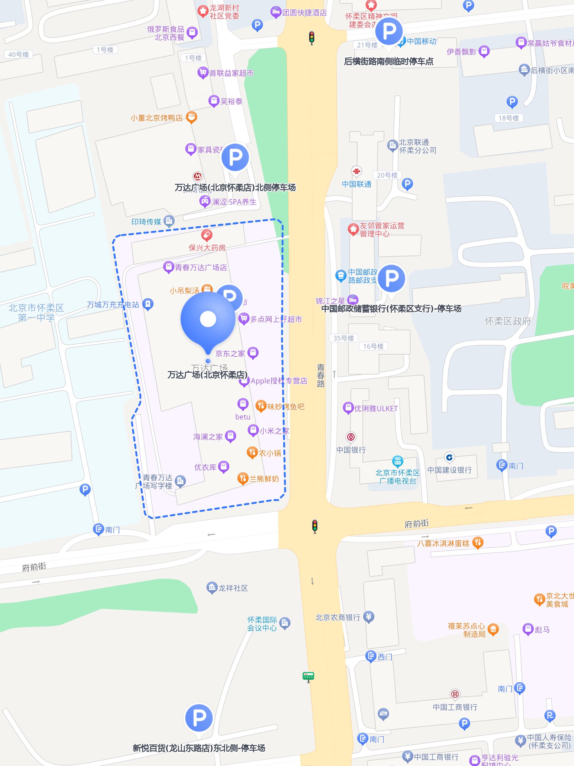 北京市怀柔区城区地图图片