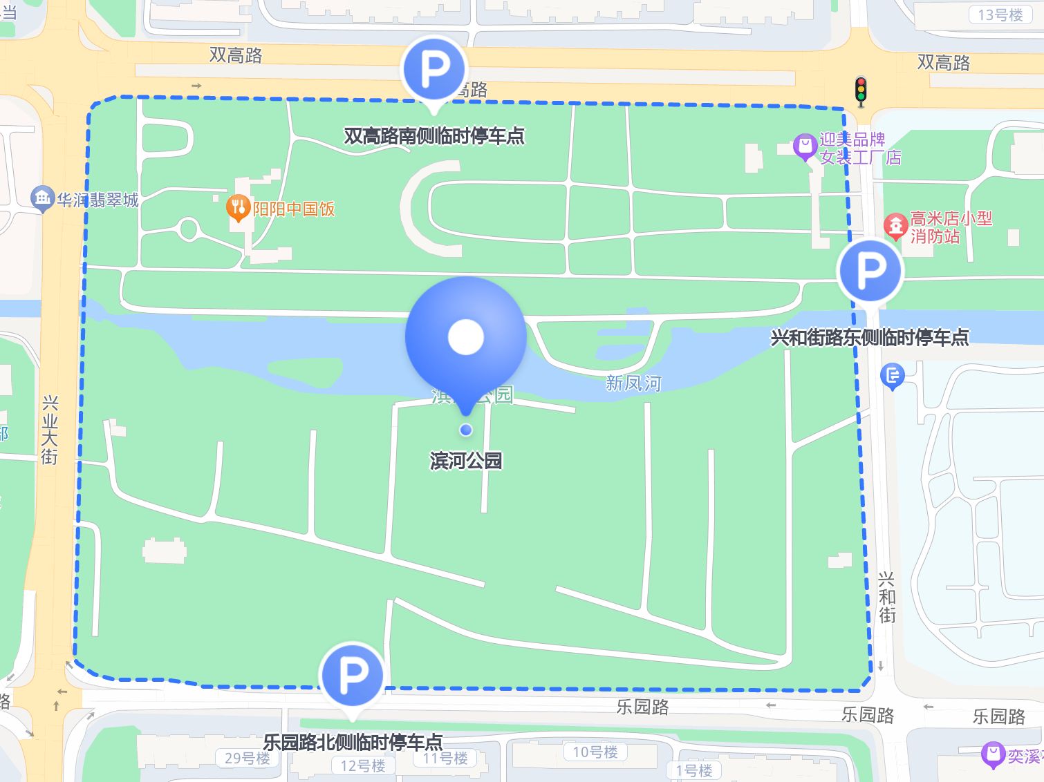 去滨河公园游玩,停车问题不再烦恼,这3个停车场推荐给你!