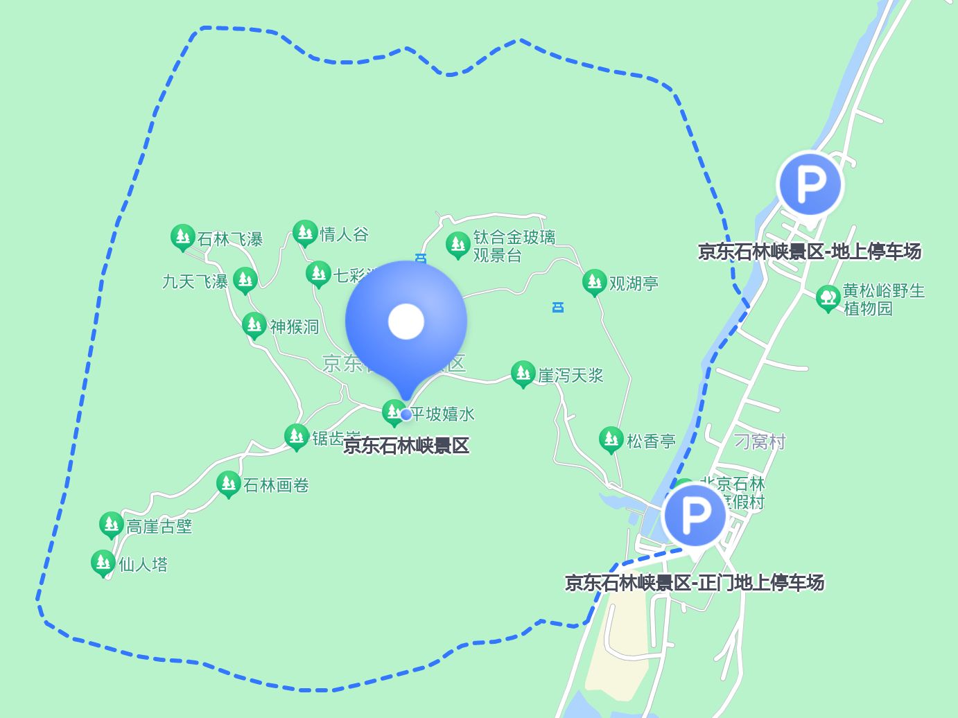 石林峡景区图地图图片