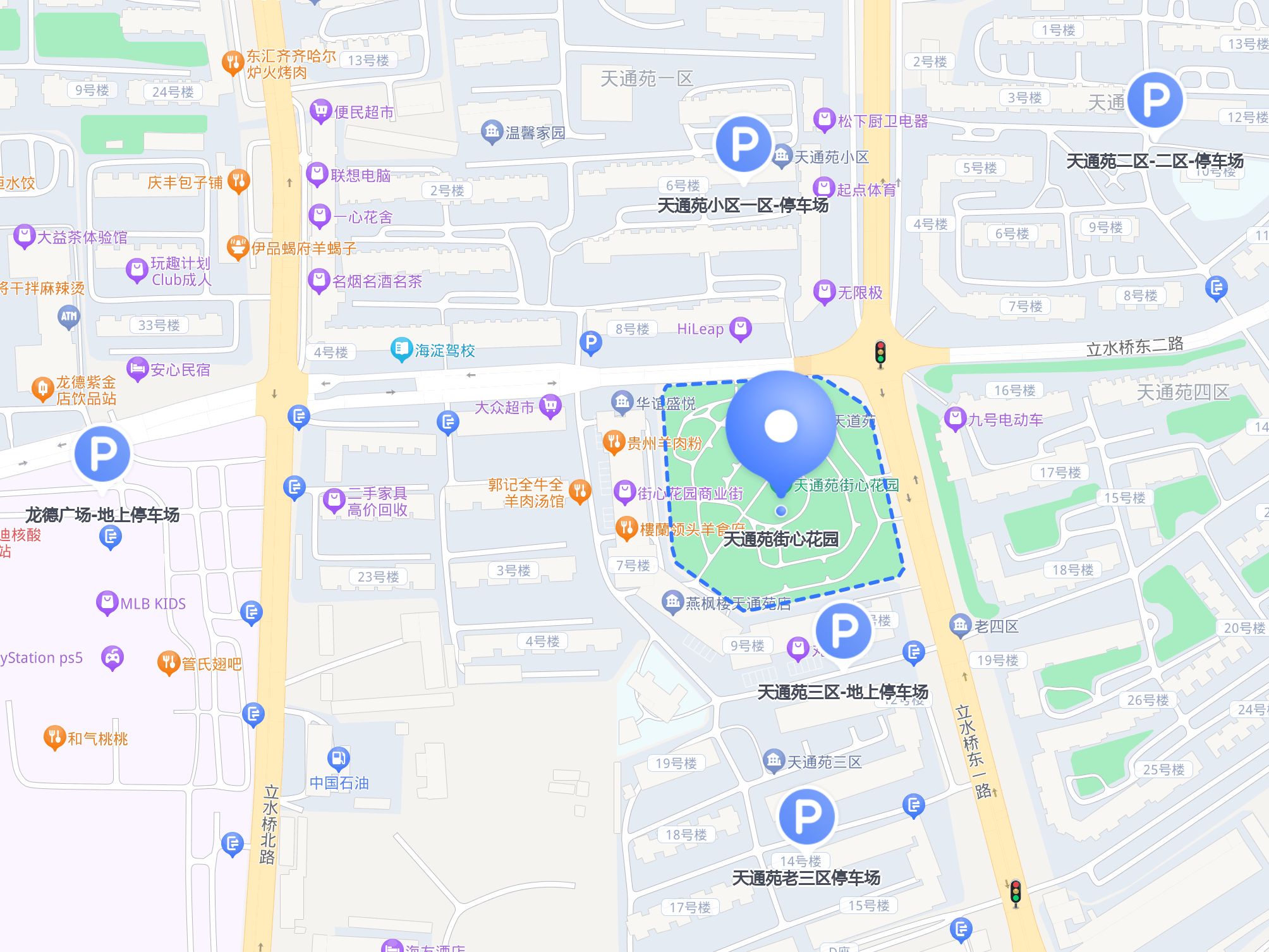 天通苑西三区地图图片