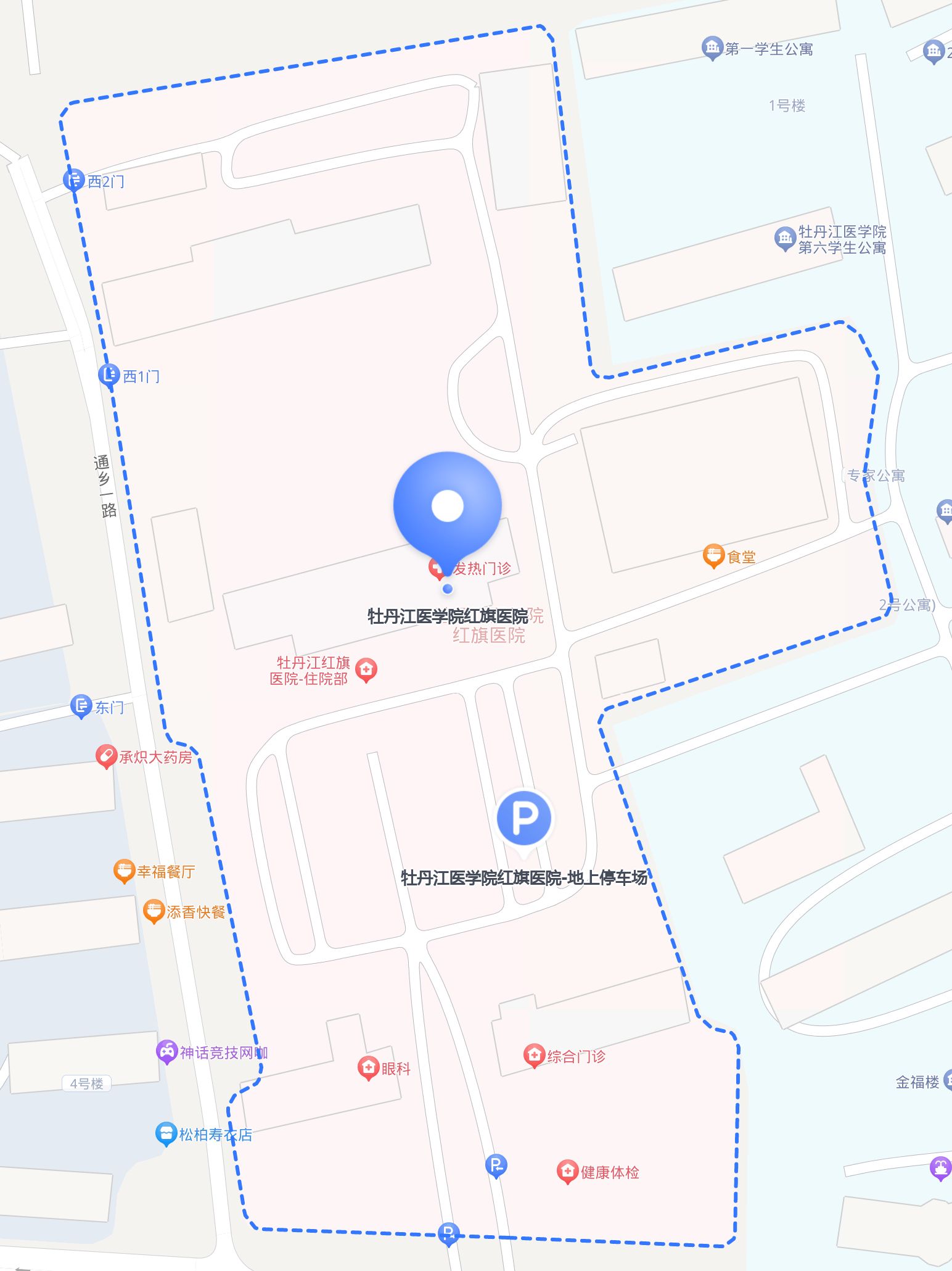 牡丹江医学院地图位置图片