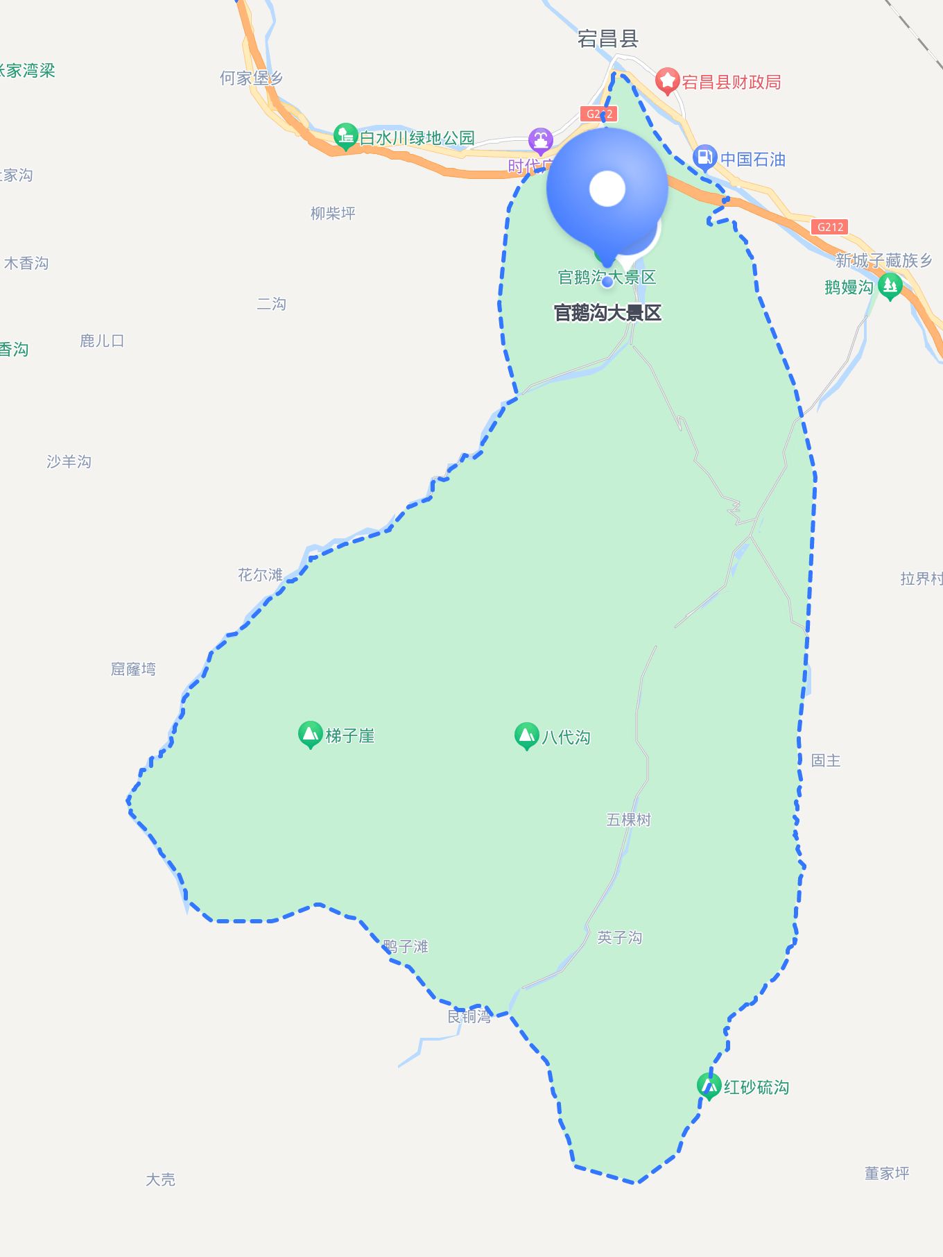 官鹅沟自然风景区,是一个充满自然景观和瀑布的地方,绝对能够让你尽情