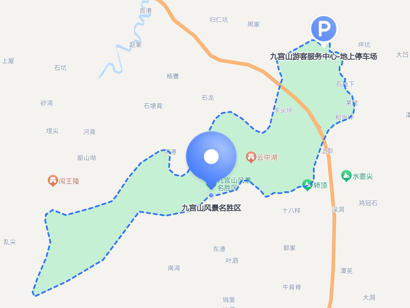 九宫山景点分布地图图片