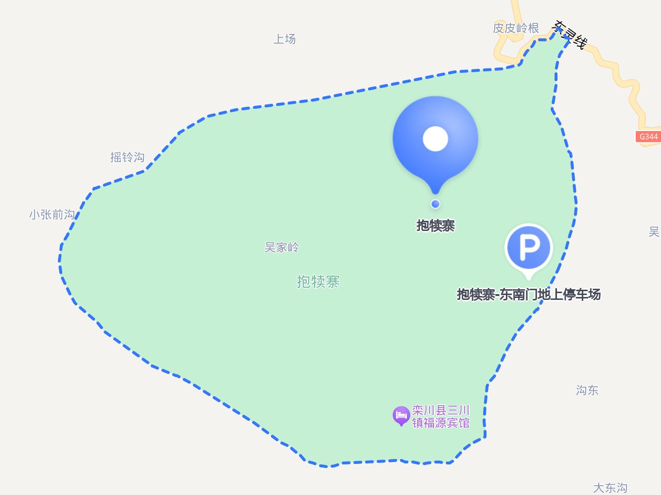 抱犊寨景区地图图片