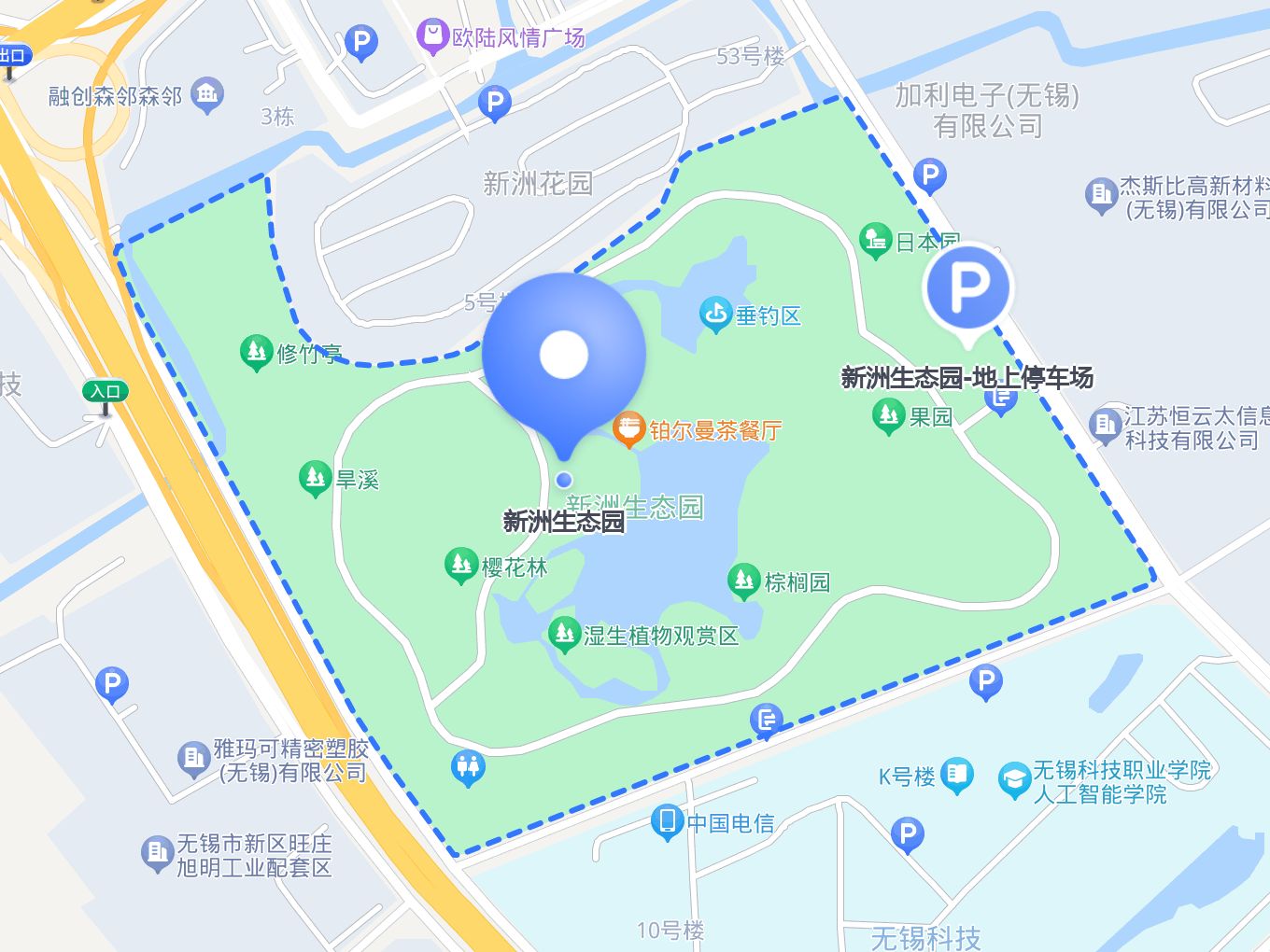 新洲生态园地图图片