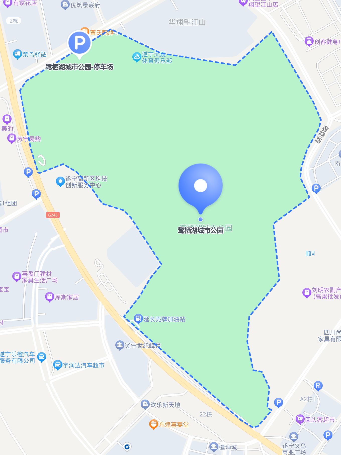 鹭栖湖公园图片