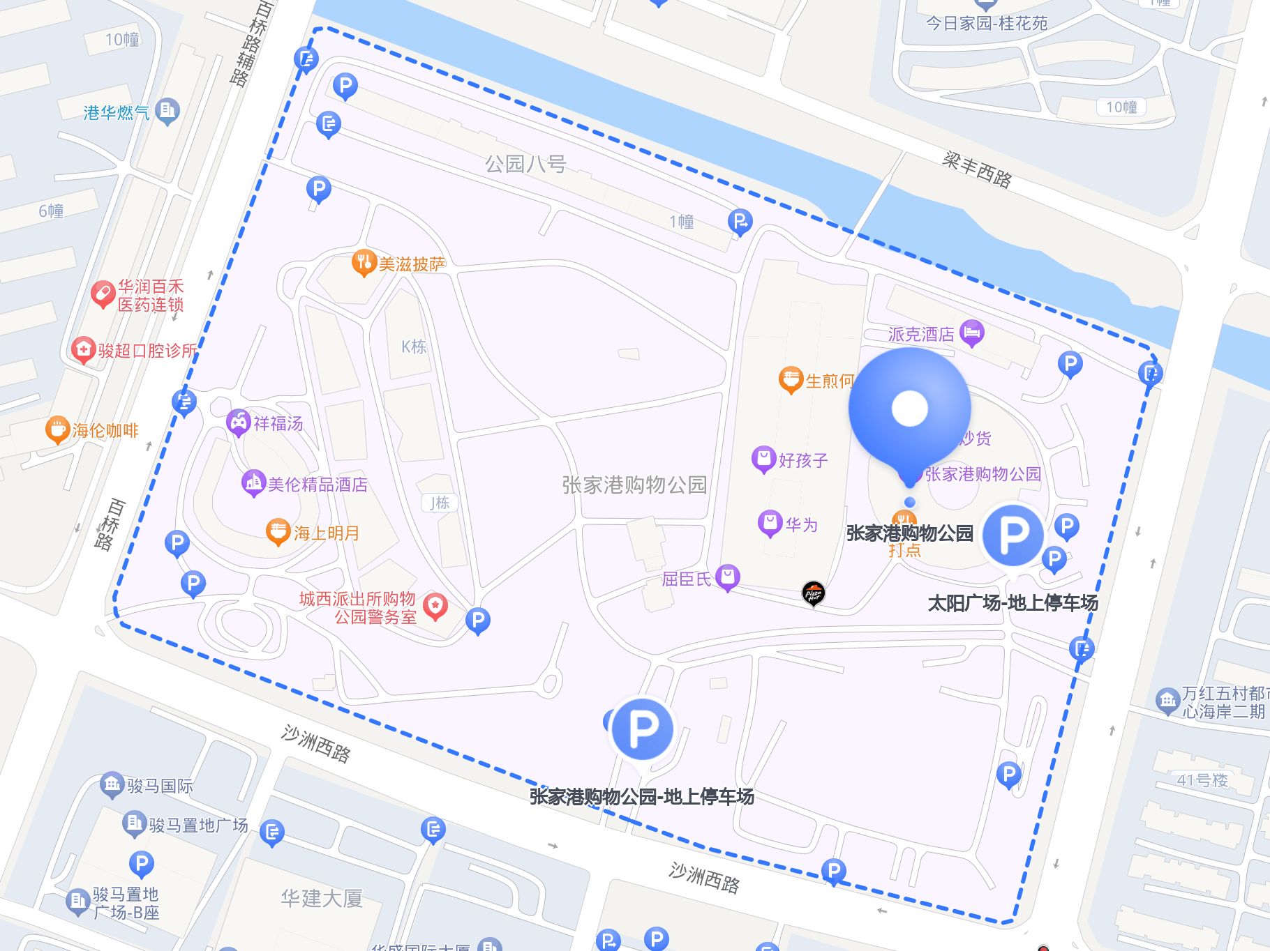 张家港购物公园地图图片