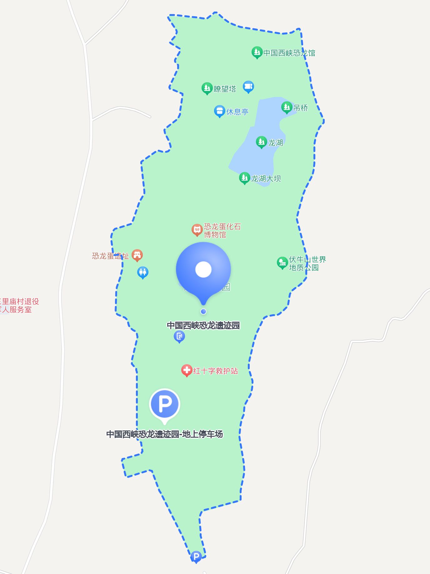 西峡恐龙遗迹园地图图片