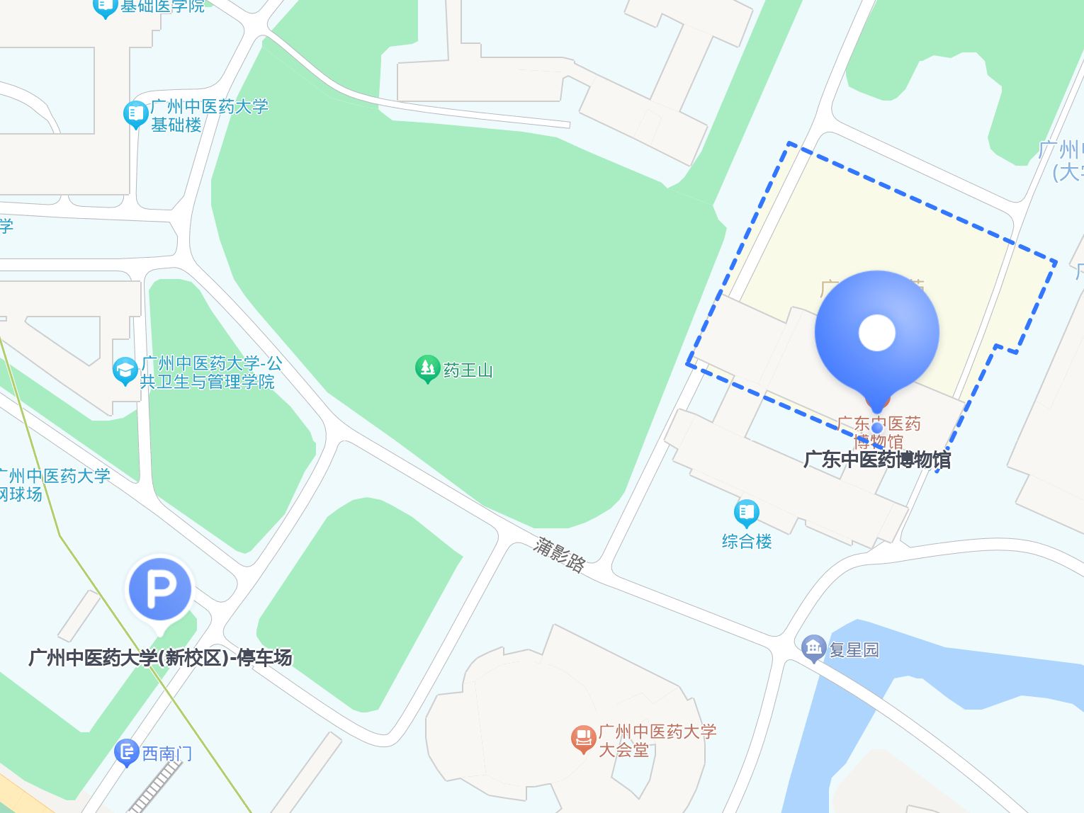 广州中医药大学 地图图片