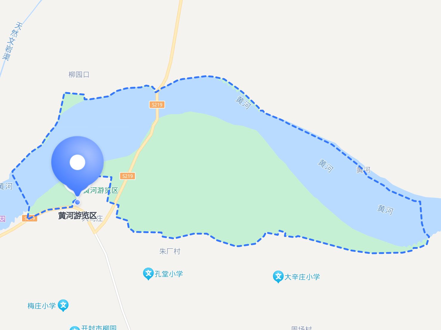 黄河游览区 地图图片