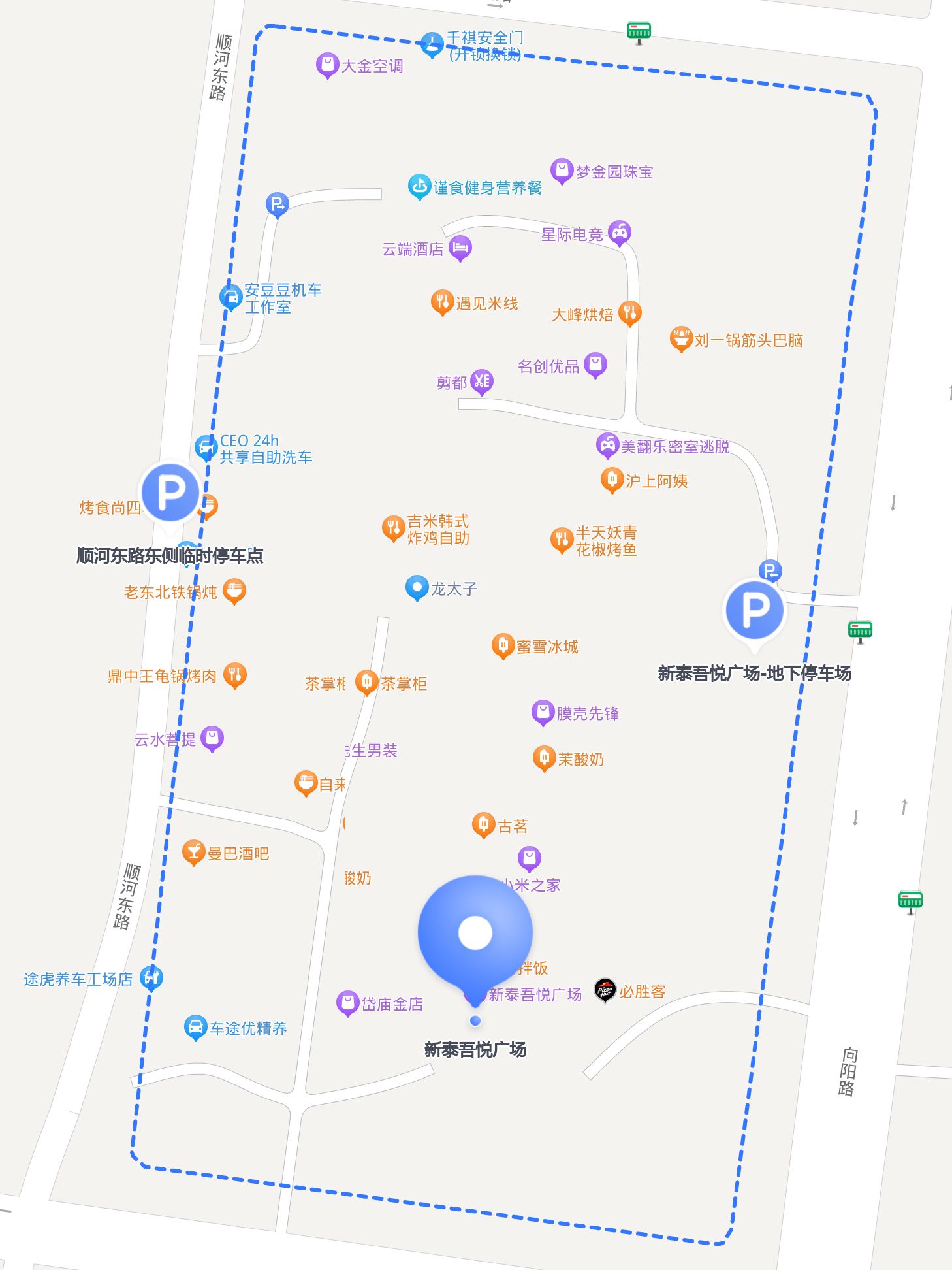 延安吾悦广场地图图片