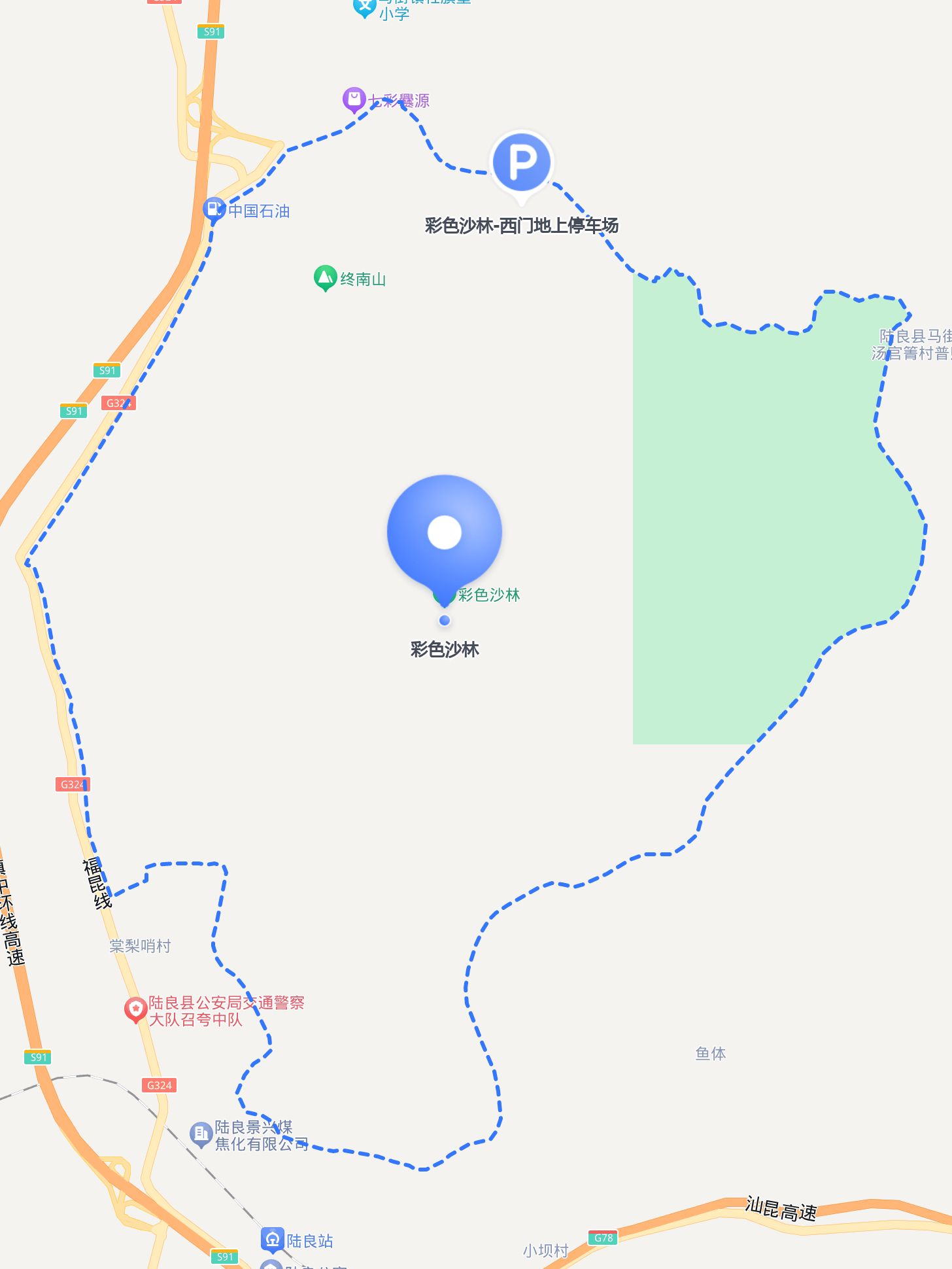 78 彩色沙林 的出行指南,超全攻略,无论你是开车,打车,还是乘坐公共