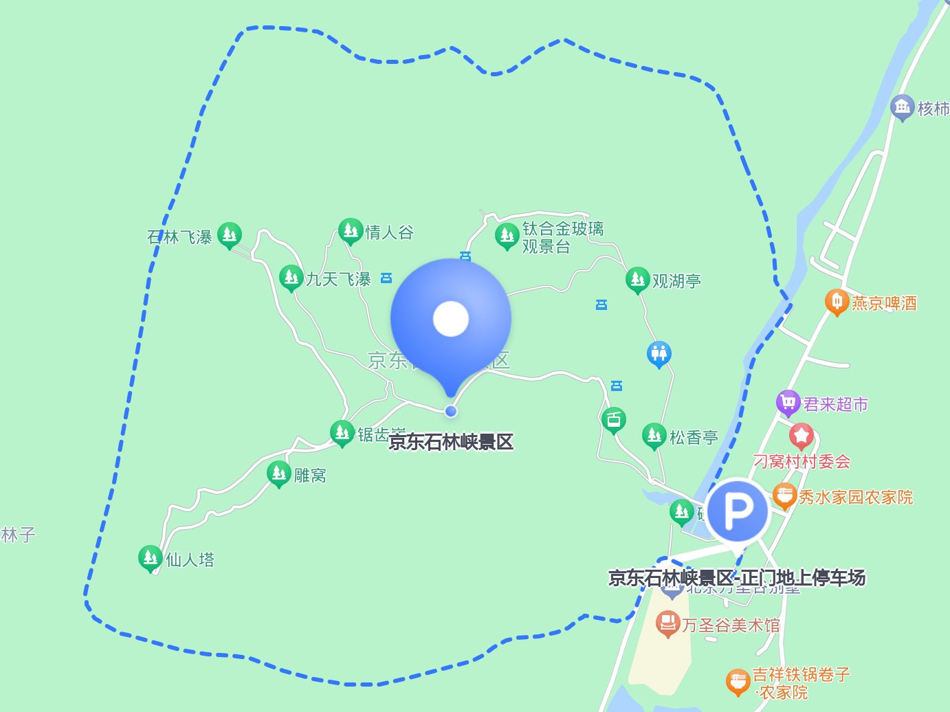 石林峡景区图地图图片