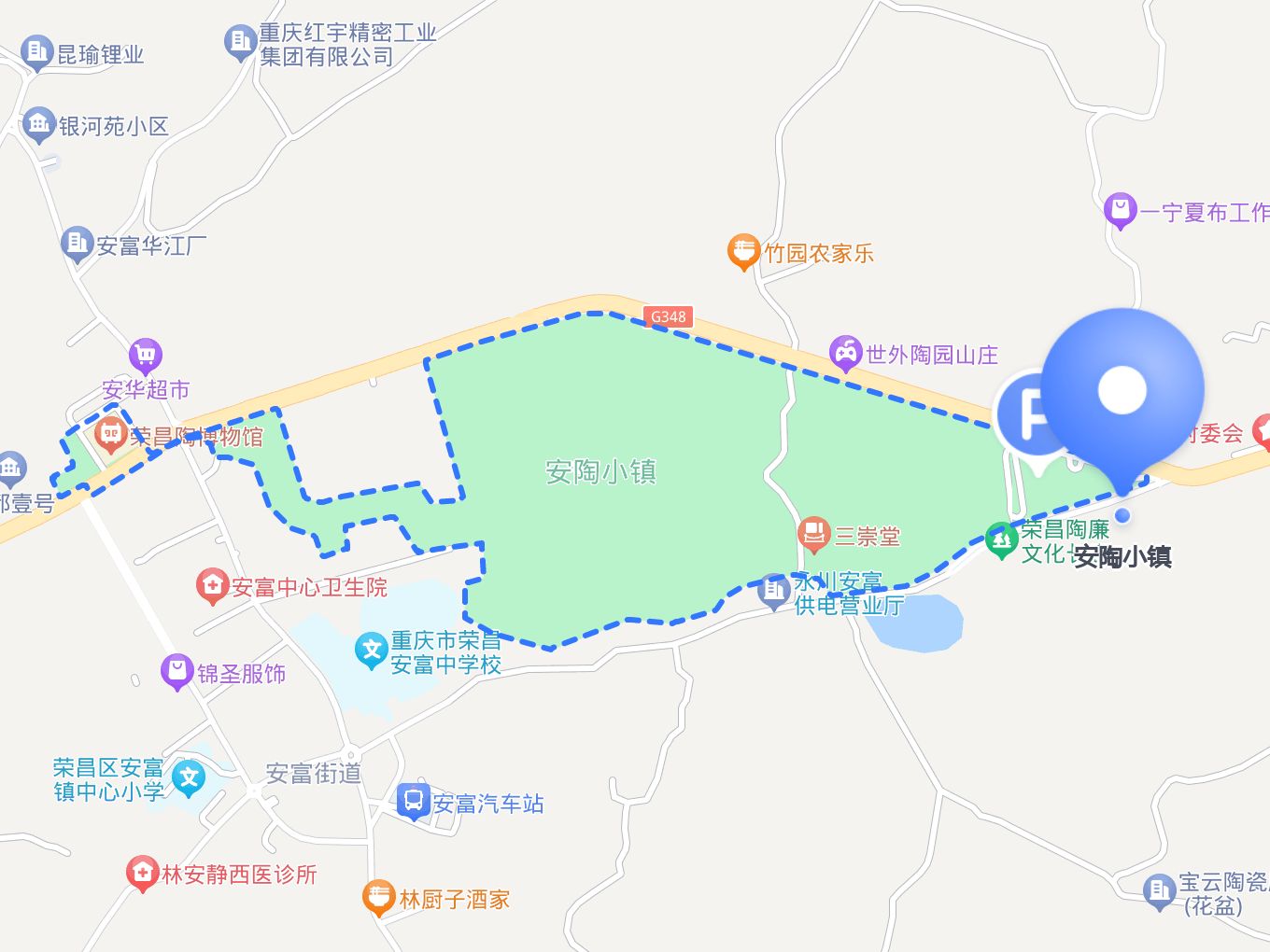 安陶小镇游览图图片