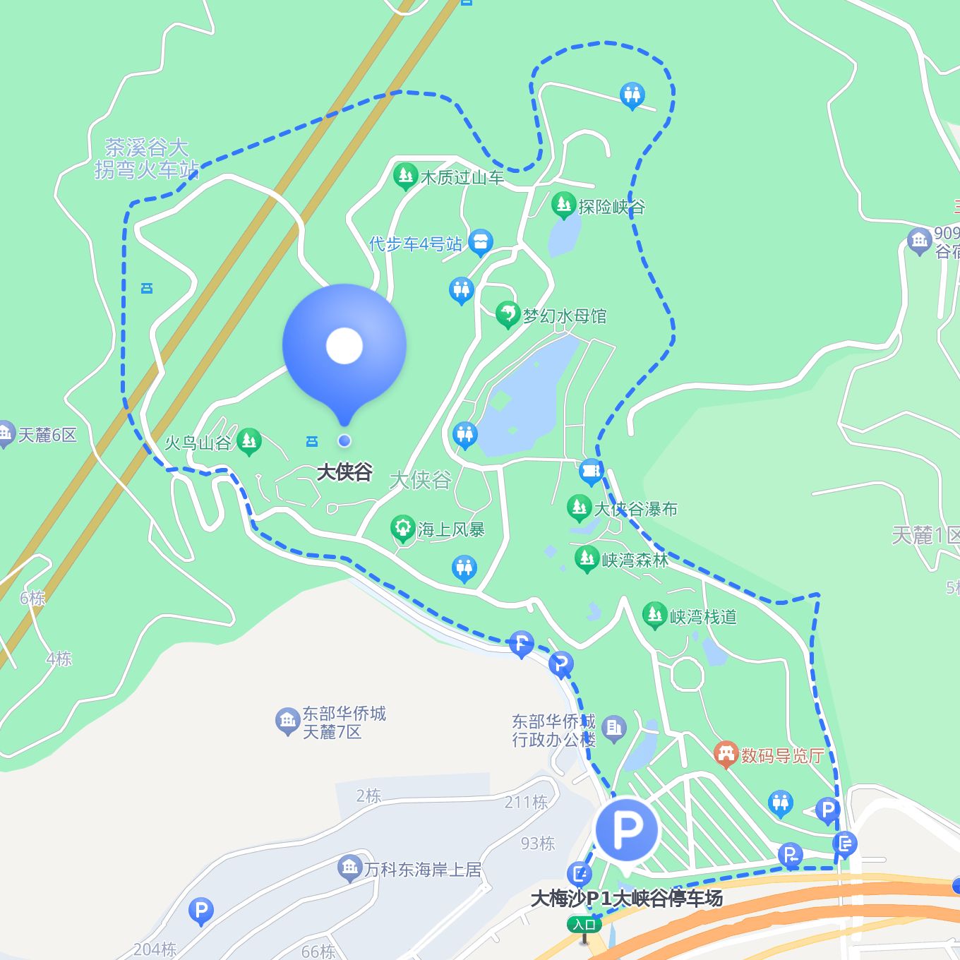 00,端午节 09:00-18:00开放 如果你是自驾来,大梅沙旅游绘画地图